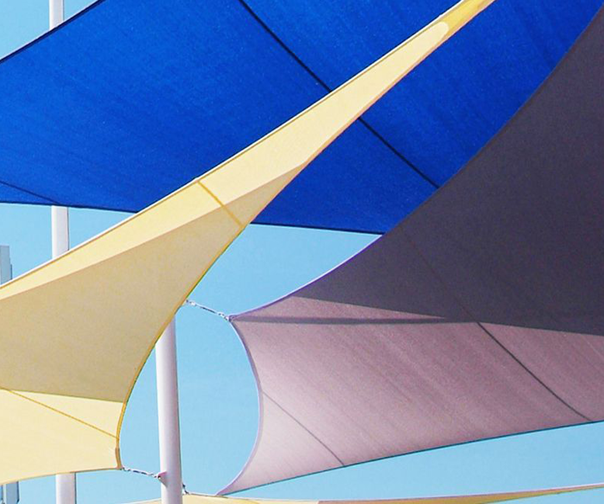 Tenshon® shade sails manufactured with TENARA Sewing Thread