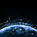 地球和互联网融合的图片代表戈尔遍布全球的服务和运营支持能力